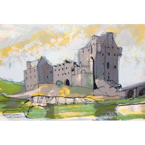 384 - Ken Hildrew, colourful limited edition print entitled Eileen Dornan Castle, 23/75, signed in pencil,... 