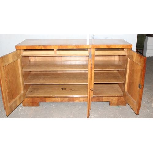 5 - A large Art Deco period sideboard with 3 cupboards, possibly Continental, approx 185cm wide