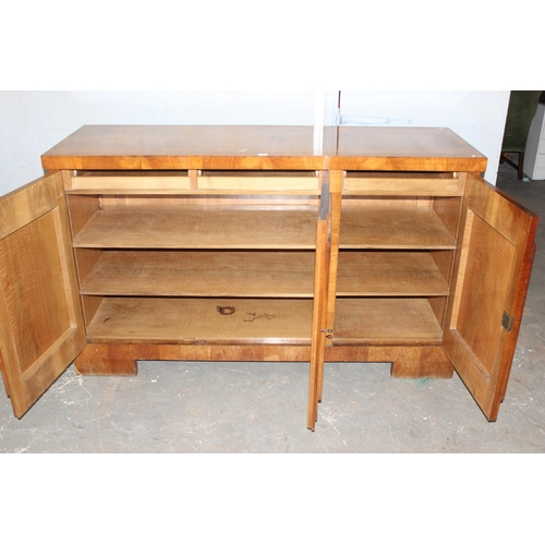 5 - A large Art Deco period sideboard with 3 cupboards, possibly Continental, approx 185cm wide