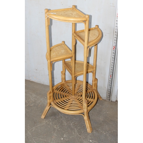 62 - A retro bamboo plant stand