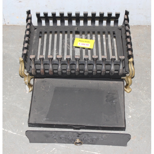 67 - Cast Iron fire grate with ash pan