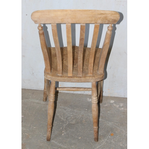 78 - 4 slat back chairs, various markings