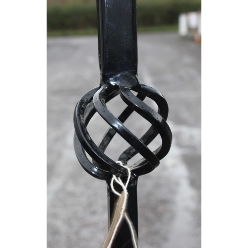 311 - 4 branch cast iron bird feeder hanger. Approx. 240cm high