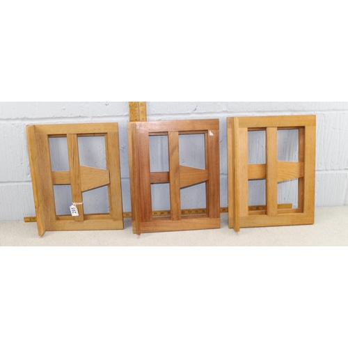 295 - Three hand made wooden adjustable bookrests/picture stands