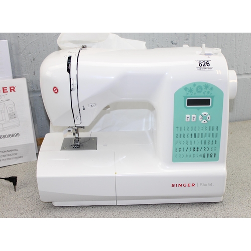 826 - Singer Starlet 6660 sewing machine