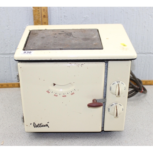 830 - Vintage Belling enamel tabletop stove