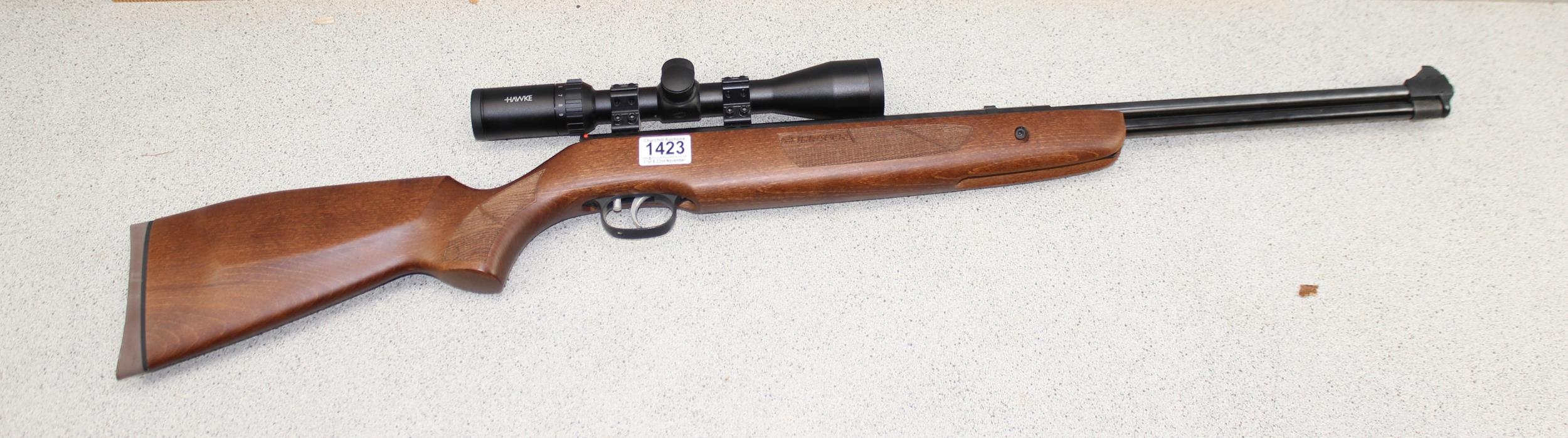 Weihrauch HW57 air rifle with Hawke telescopic scope