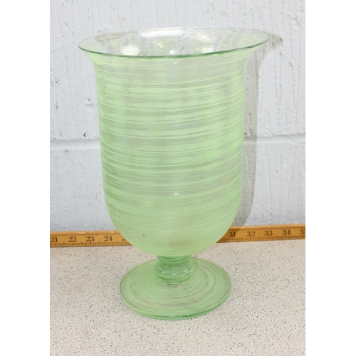 1858 - 5 assorted large glass vases