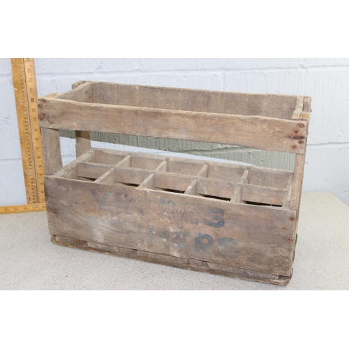 290 - Vintage French bottle crate