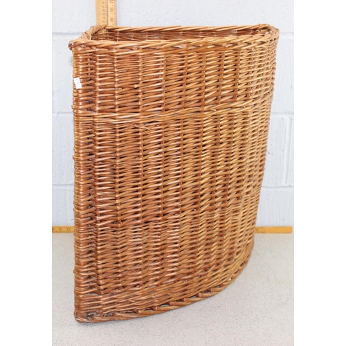 294 - Vintage wicker corner log basket