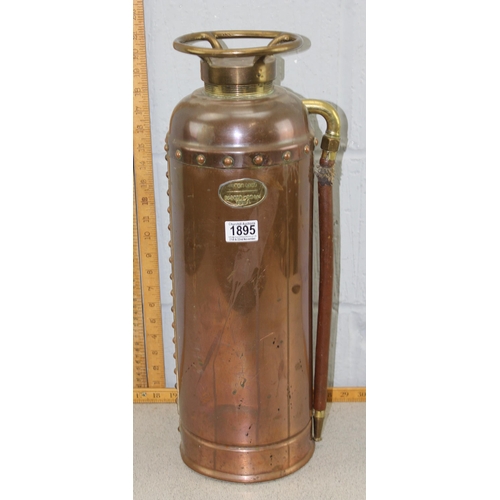 1895 - A 1931 dated copper & brass fire extinguisher