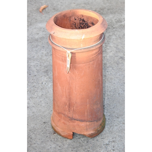 320 - Chimney pot planter, approx 62cm tall