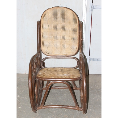 184 - American bent wood rocking chair