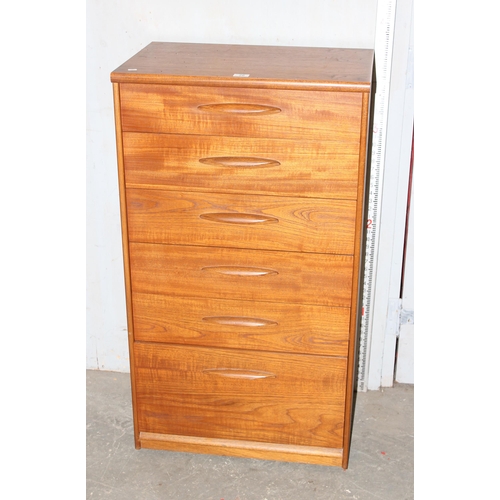 26 - A retro 6 drawer chest of drawers by Austinsuite