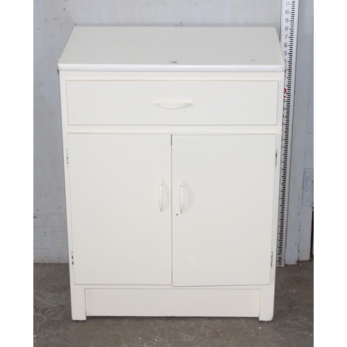 34 - Retro white kitchen cabinet by Framford Kitchen Units, approx width 60cm