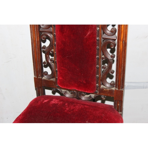 54 - 2 antique chairs to include a Georgian Hepplewhite style carver with tapestry seat