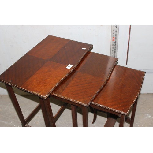 57 - Nest of 3 vintage stacking side tables