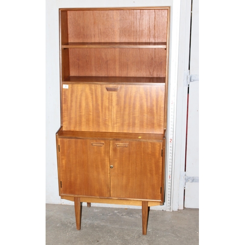 9 - A retro G-Plan style desk or side cabinet, unmarked