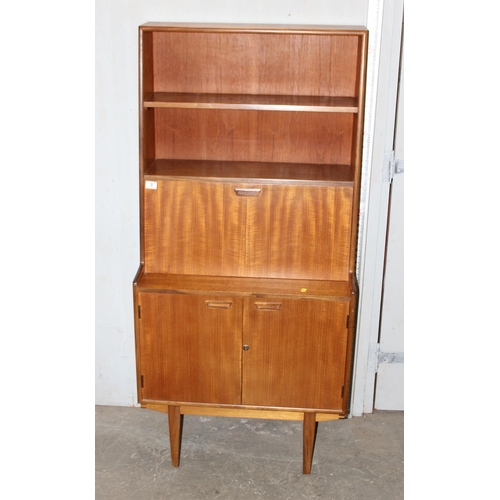 9 - A retro G-Plan style desk or side cabinet, unmarked