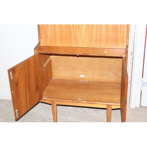 9 - A retro G-Plan style desk or side cabinet, unmarked