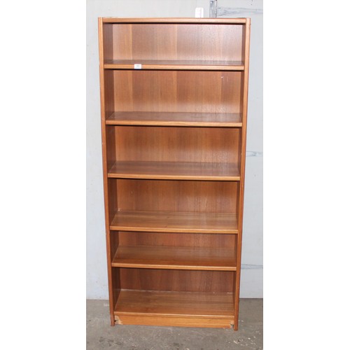 11 - A retro Danish made single bookcase, approx 83cm wide