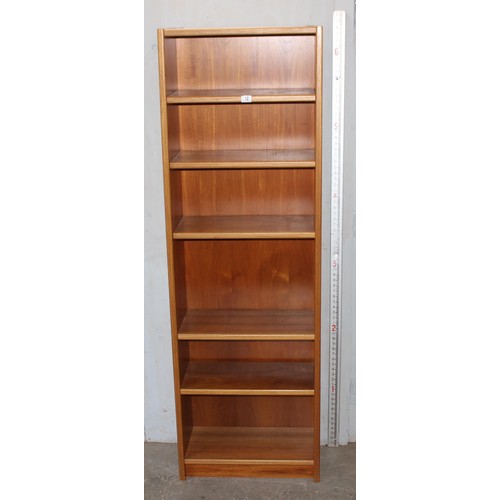 12 - A retro Danish made single bookcase, approx 62cm wide