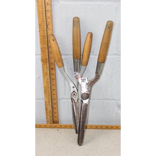 327 - 2 pairs of garden shears