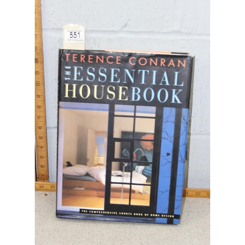 551 - Terence Conran 'The essential house book'