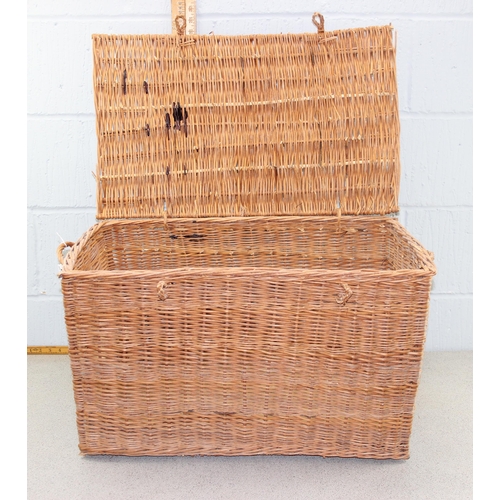 284 - 2 large wicker baskets