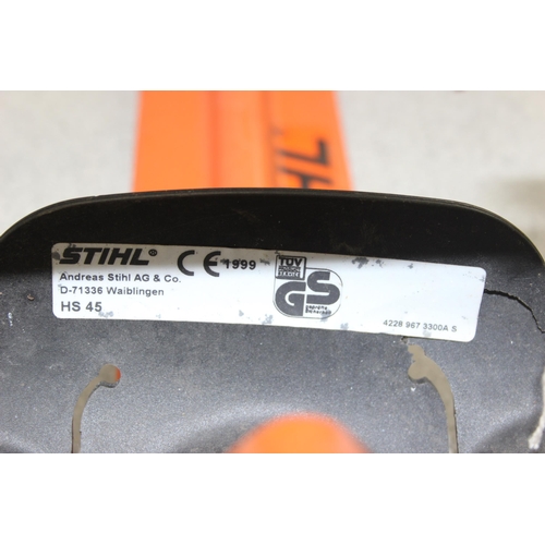 328 - Stihl petrol hedge cutter HS45