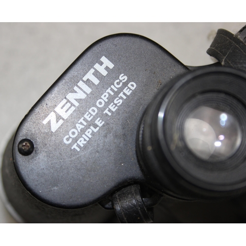 703 - Pair of Zenith binoculars in case