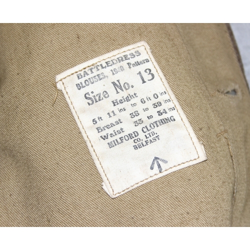 1404 - 1940 pattern 1944 letter stamp Oxford & Bucks Major's battledress with painted insignia