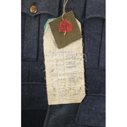 1410 - Rare 1942 dated RAF other ranks sealed pattern tunic including original seal and tags - caution: fra... 