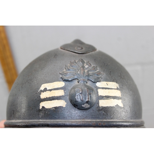 1416 - WWI French Officer's Adrian helmet, high rank