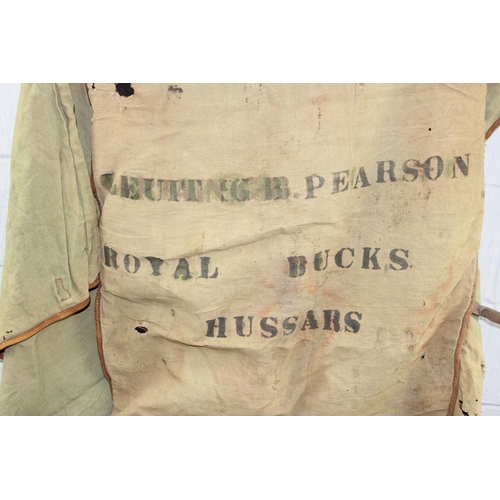 1418 - Royal Buckinghamshire Hussars Boer War era sleeping bag