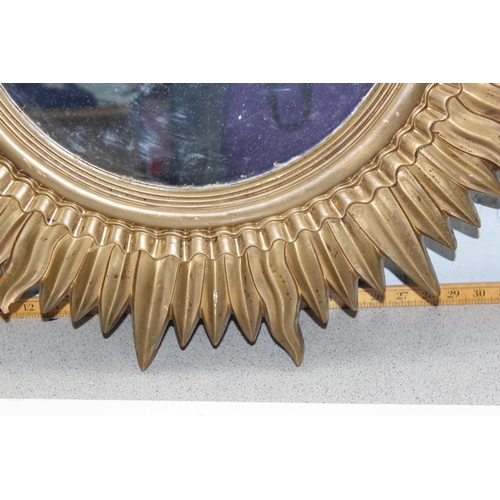 416 - Retro style Sunburst wall mirror