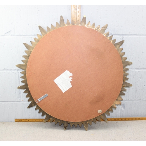 416 - Retro style Sunburst wall mirror