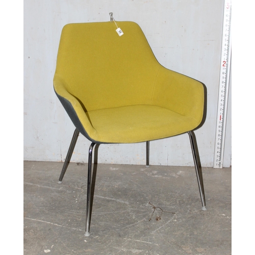 88 - Hitch Mylius mid century HM86 stylepark armchair in lime green