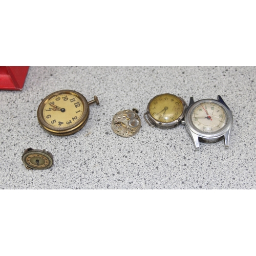 1306 - Qty of assorted vintage and later watches etc