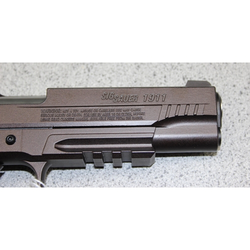 1430 - Sig Sauer Colt Molon Labe limited edition 1911 semi-automatic .177 CO2 air pistol with named grips, ... 