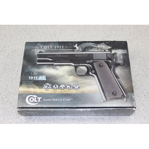 1431 - A limited edition Umarex A Colt 1911 AI CO2 Pistol, 4,5mm (.177) calibre. In original box with instr... 