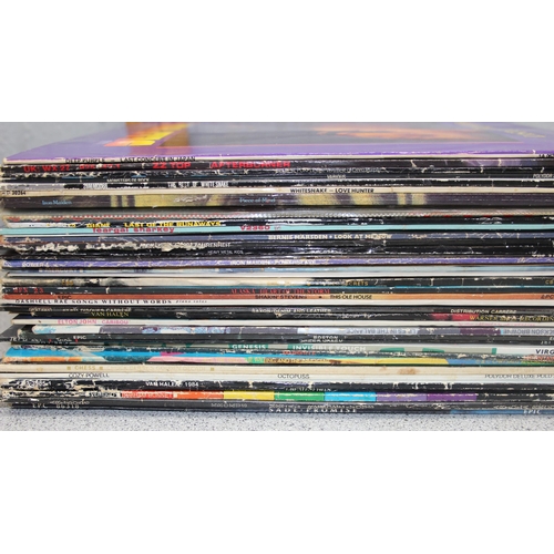 660 - Qty of assorted vinyl records to inc Iron Maiden, Robert Plant, Deep Purple, UFO, Bernie Marsden fro... 