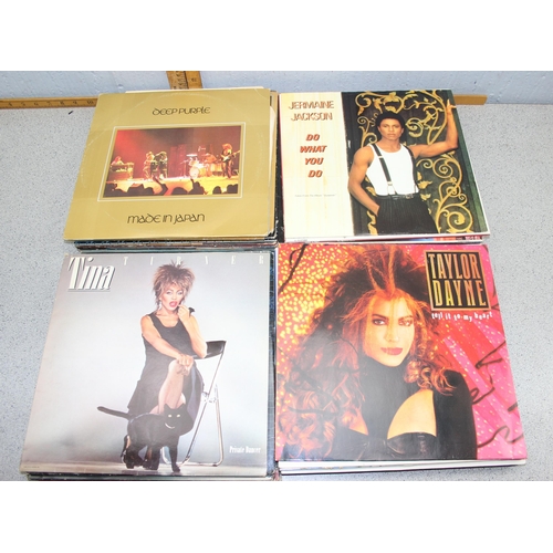 661 - 7 assorted vinyl records to inc David Coverdale Whitesnake, Van Halen OU812, Juda Priest, Heavy Meta... 