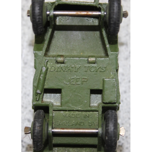 1510 - Qty of military related toys to include Dinky & scratch built examples