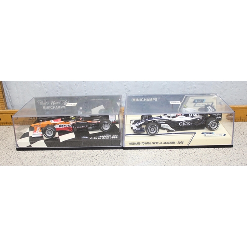 1520 - 5 Minichamps F1 car models. Williams & Arrows, 1:43 scale