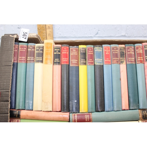 567 - Qty of assorted vintage Reprint Society books