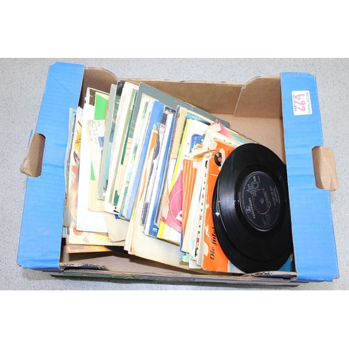 669 - 2 boxes of assorted LP and 7