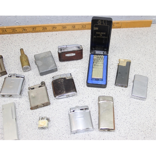 1624 - Qty of assorted vintage lighters to inc Zippo, Calibri etc