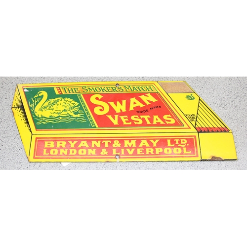 430 - 2 reproduction enamel signs, Swan Vesta & Coleman's Mustard