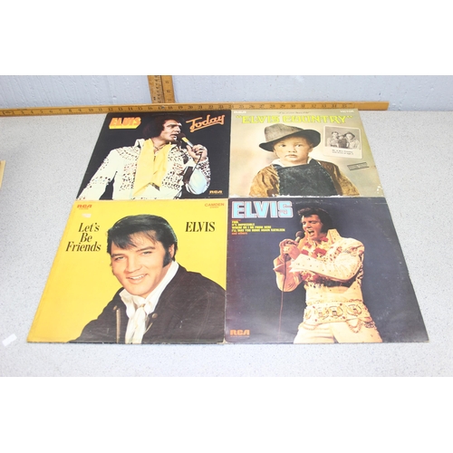 672 - Box of assorted Elvis Presley LP vinyl records, approx 38 in total